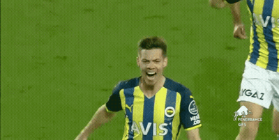 Soccer Player Kicking Ball Fenerbahce GIF