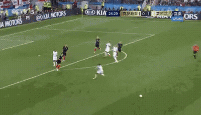 Soccer Player Kicking Ball Kia Motors Advertisement GIF