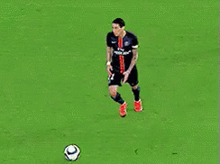 Soccer Player Kicking Ball On Field GIF