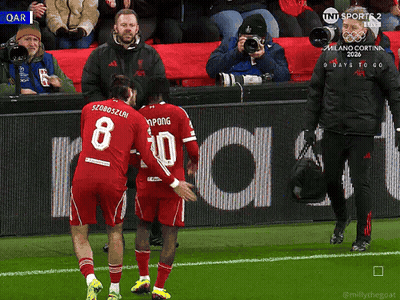 Soccer Player Kicking Ball Score 1-0 GIF