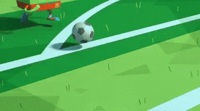 Soccer Player Kicking Ball GIF