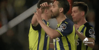 Soccer Player Kissing Forehead In Nescafe Jersey GIF