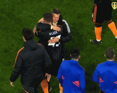 Soccer Player Klich Hugging Another Player GIF