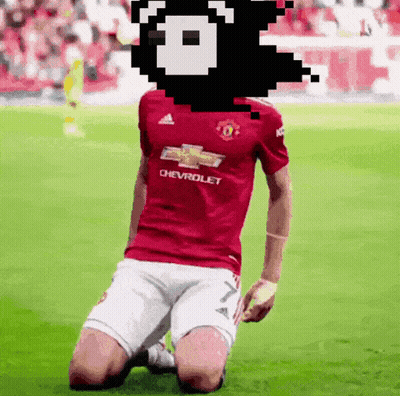 Soccer Player Kneeling In Chevrolet Jersey GIF