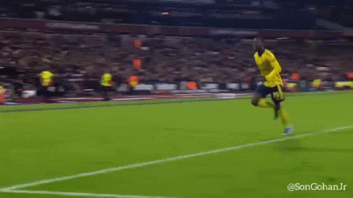 Soccer Player Kneeling On Field With Songohanjr GIF