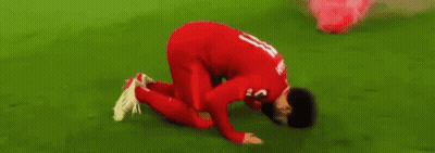Soccer Player Kneeling Pink Smoke Knee GIF