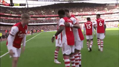 Soccer Player Laying On Ground In Front Of Crowd GIF