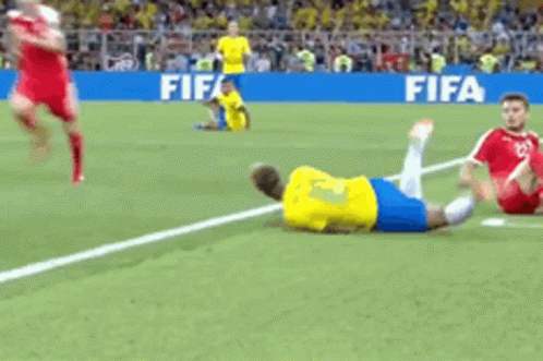 Soccer Player Lying On Field GIF