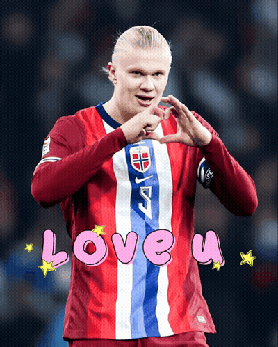 Soccer Player Making Heart With Hands Saying Love GIF