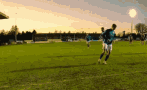 Soccer Player Michael Jackson Moonwalk GIF