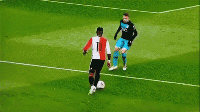 Soccer Player Number 1 Kicking Ball GIF