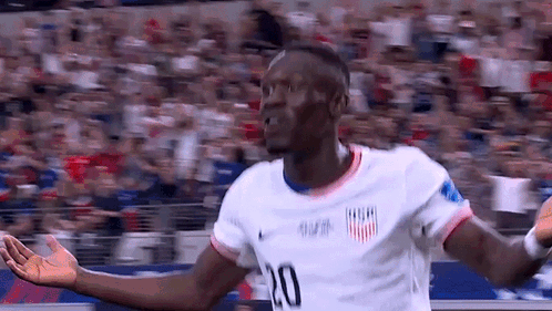 Soccer Player Number 10 Arms Outstretched GIF