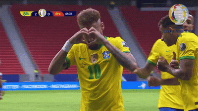 Soccer Player Number 10 Heart Hands GIF