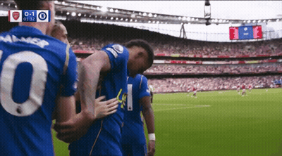 Soccer Player Number 10 Hugging Another Player GIF