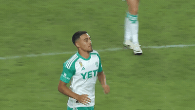 Soccer Player Number 10 Hugging Another Player GIF
