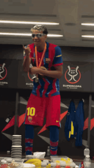 Soccer Player Number 10 Jersey Locker Room