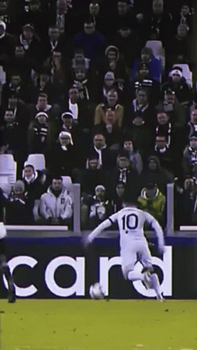 Soccer Player Number 10 Kicking Ball GIF