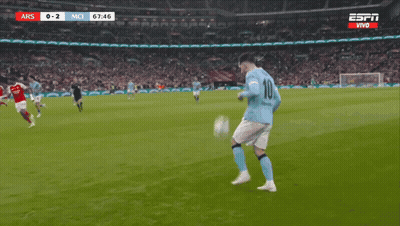Soccer Player Number 10 Kicking Ball GIF