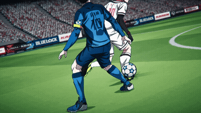 Soccer Player Number 10 Kicking Ball GIF