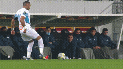 Soccer Player Number 10 Kicking Ball GIF