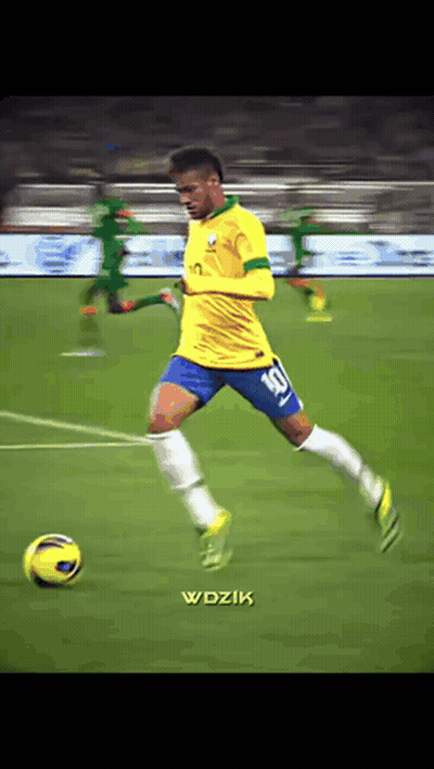 Soccer Player Number 10 Kicking Ball GIF