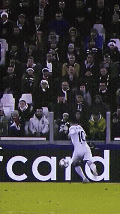 Soccer Player Number 10 Kicking Ball GIF