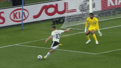 Soccer Player Number 10 Kicking Ball GIF