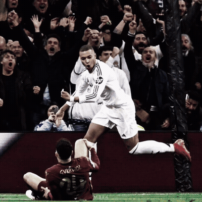 Soccer Player Number 10 Kicks Ball GIF