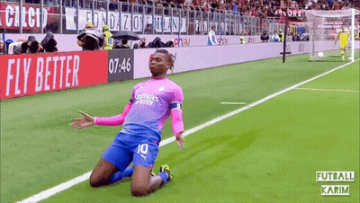 Soccer Player Number 10 Kneeling GIF