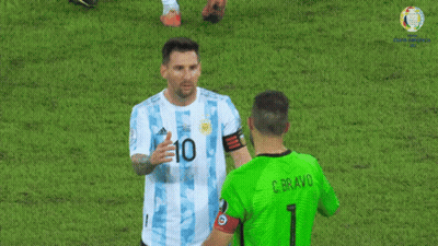 Soccer Player Number 10 Next To Goalie GIF