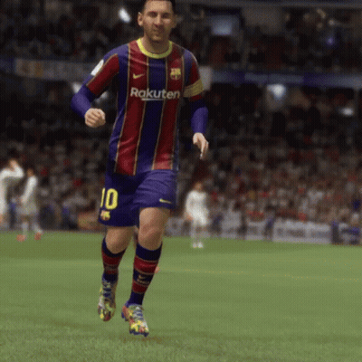 Soccer Player Number 10 Running GIF