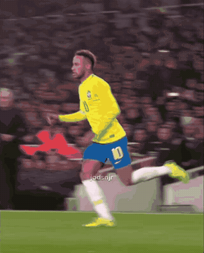 Soccer Player Number 10 Running On Field GIF