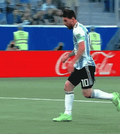Soccer Player Number 10 Running On Field GIF