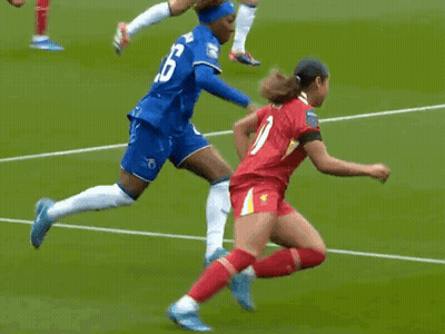 Soccer Player Number 10 Running Toward Ball GIF