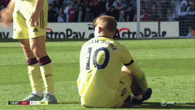 Soccer Player Number 10 Sitting On Field GIF