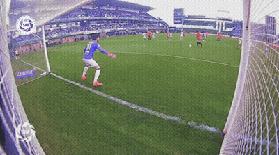 Soccer Player Number 11 Kicking Ball GIF