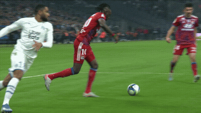Soccer Player Number 11 Kicking Ball GIF