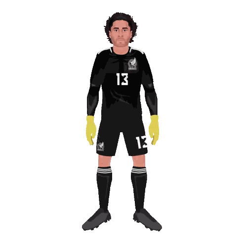 Soccer Player Number 13 Poster Sticker