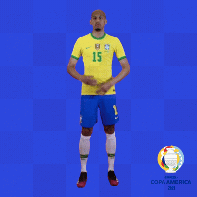 Soccer Player Number 15 Blue Background GIF