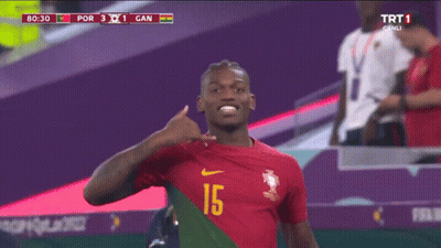 Soccer Player Number 15 Hand Gesture GIF