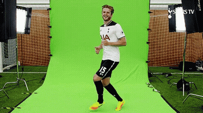 Soccer Player Number 15 On Green Screen GIF