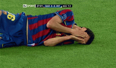 Soccer Player Number 16 Laying On Ground GIF