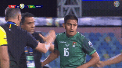 Soccer Player Number 16 Talking To Referee GIF