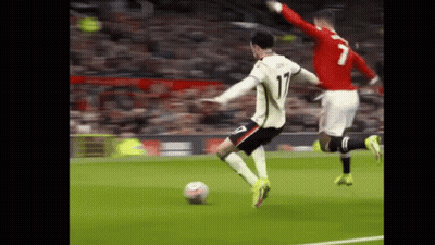 Soccer Player Number 17 Kicking Ball GIF