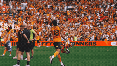Soccer Player Number 18 Running GIF