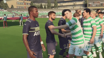 Soccer Player Number 18 Shaking Hands GIF