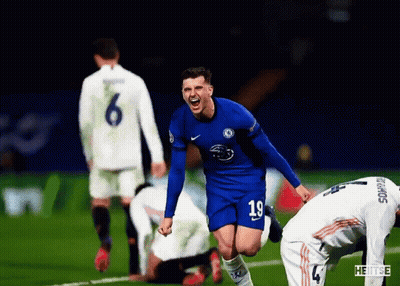 Soccer Player Number 19 Celebrating GIF