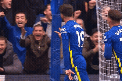 Soccer Player Number 19 Celebrating Goal GIF
