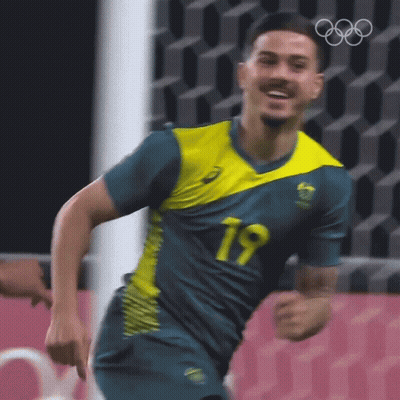 Soccer Player Number 19 Running GIF