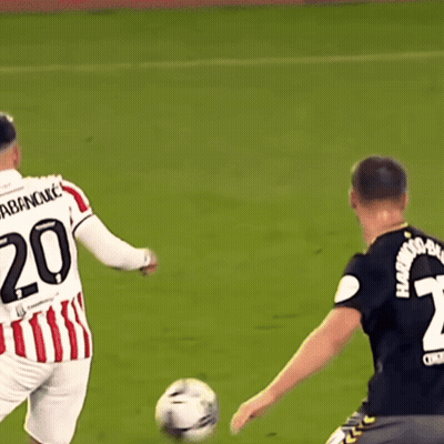Soccer Player Number 20 Kicking Ball GIF